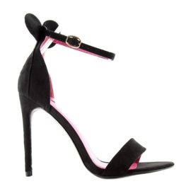 Sandaler på hög klack Mickey 1900 svart