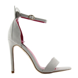 Sandaler på högklackat Mickey 1900 Gris grå