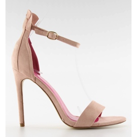 Sandaler på en Mickey 1900-rosthäl rosa