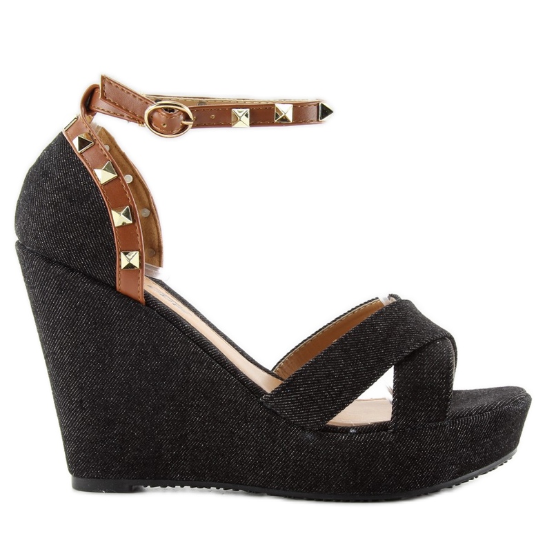 Denim sandaler ZJ-70 Svart