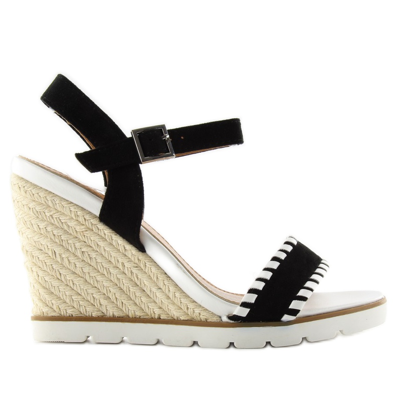 Espadrillor, kilsandaler Bl-6240 svart