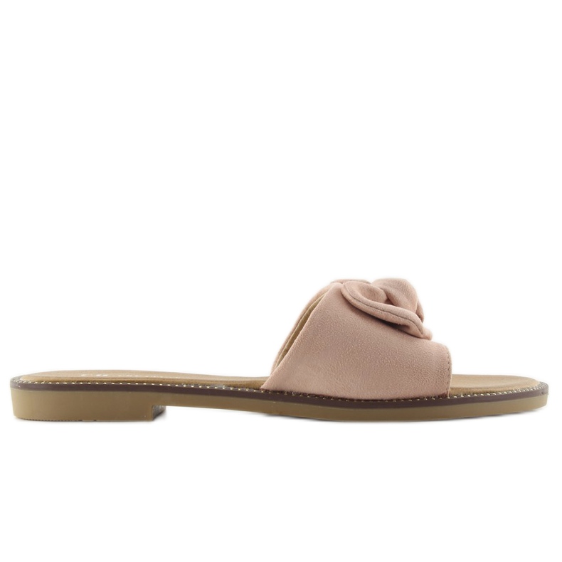 Damtofflor med rosett S52 rosa