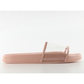 Flip-flops med en transparent rem ts168-6 Pink rosa