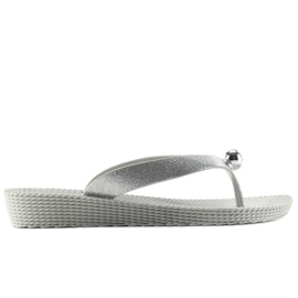 Flipflops med silverkula 9-56 grå