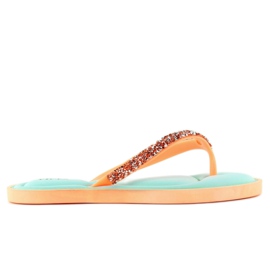 Flipflops på en pt93 Orange kudde blå