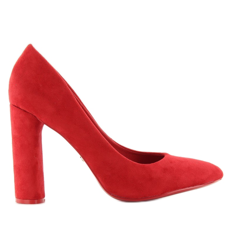 Pumpar på en oval stolpe le027p Röd