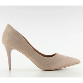 Stilettos på en bekväm häl LL-88p Beige