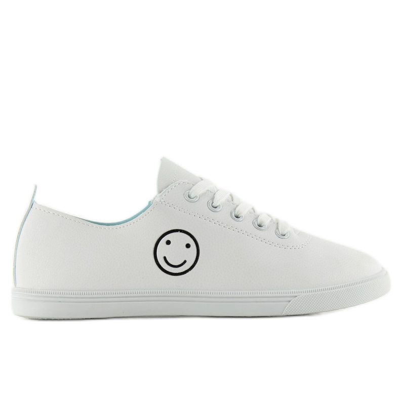 Sneakers med smiley nb105 Vit