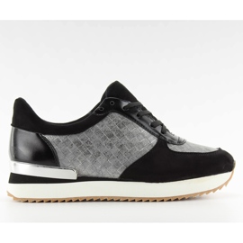 Högsulade sportskor bs072 Svart