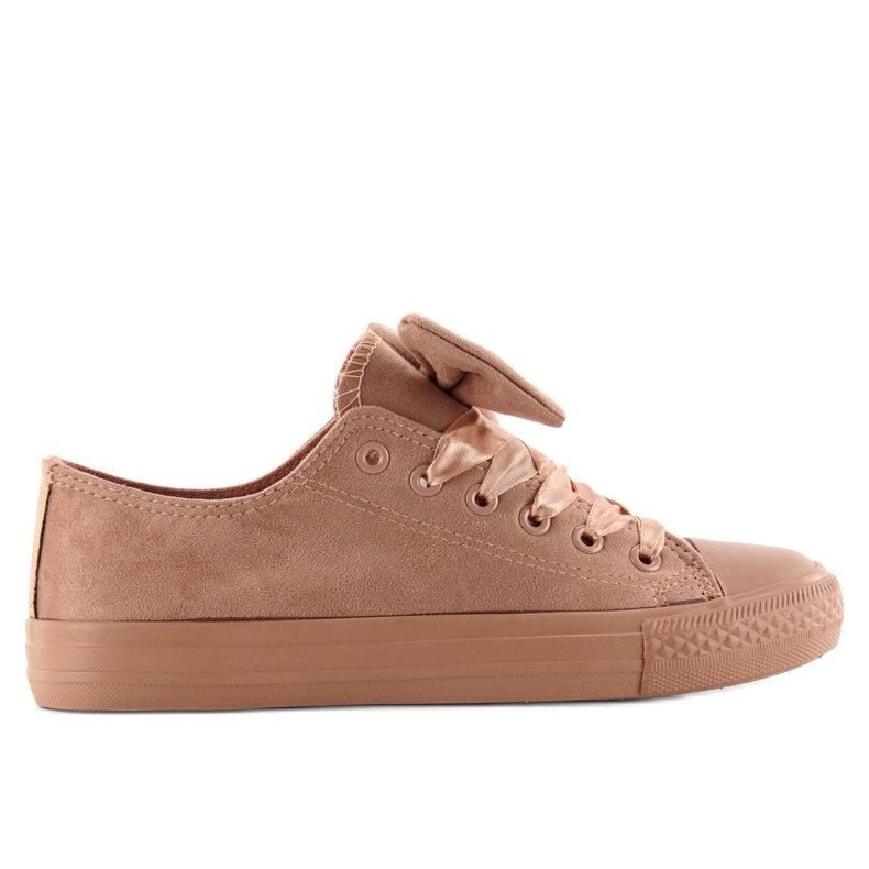 Klassiska sneakers med rosett by-025 D. rosa