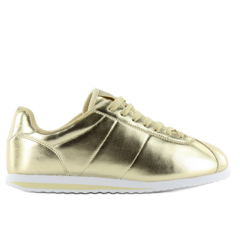 Texturerade sportskor 8849 guld gyllene