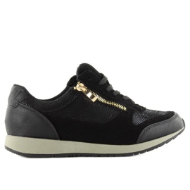 Sportskor dragkedja 1280-2 svart