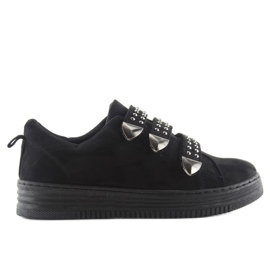 Sneakers med nitar 16-582 Svart