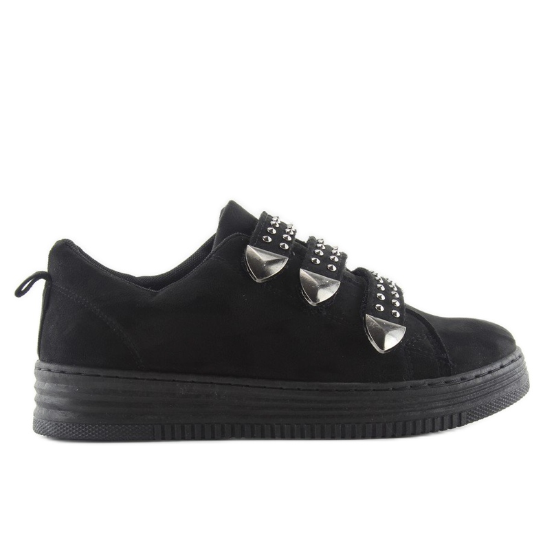 Sneakers med nitar 16-582 Svart