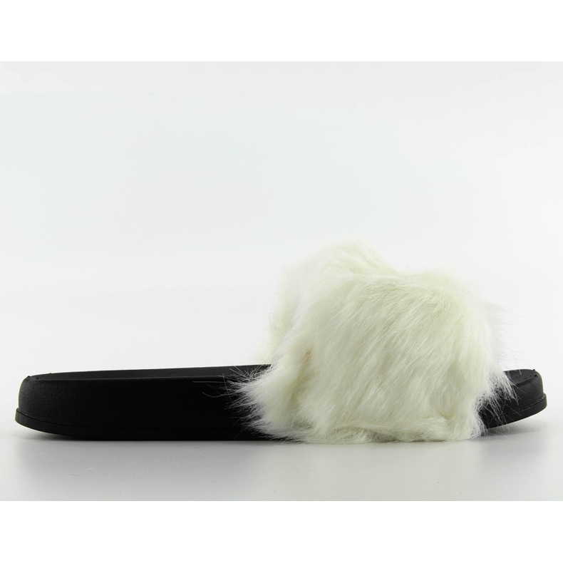 Tofflor med päls dd69p vit