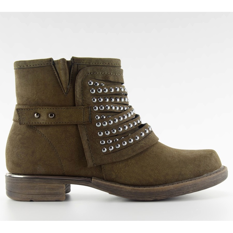 Stövlar militärstil 888-2 khaki grön