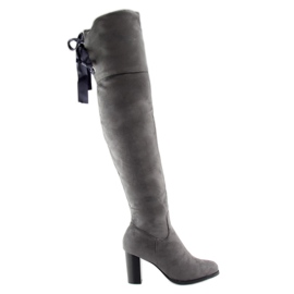 Over-knee boots bundna med PE121P grått band