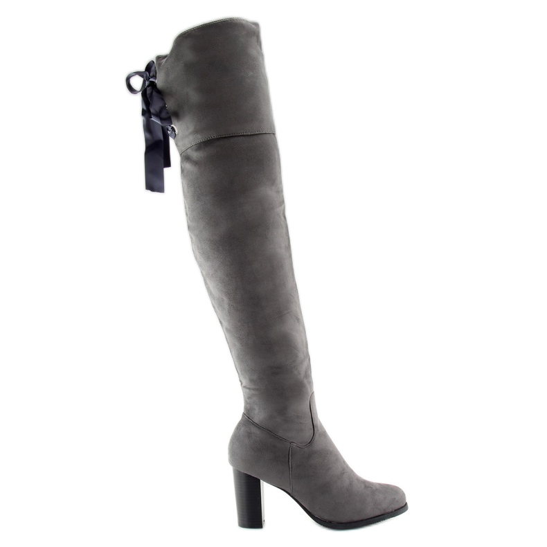 Over-knee boots bundna med PE121P grått band