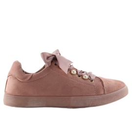 Sneakers Med Pärlor Tr02 Rosa vit