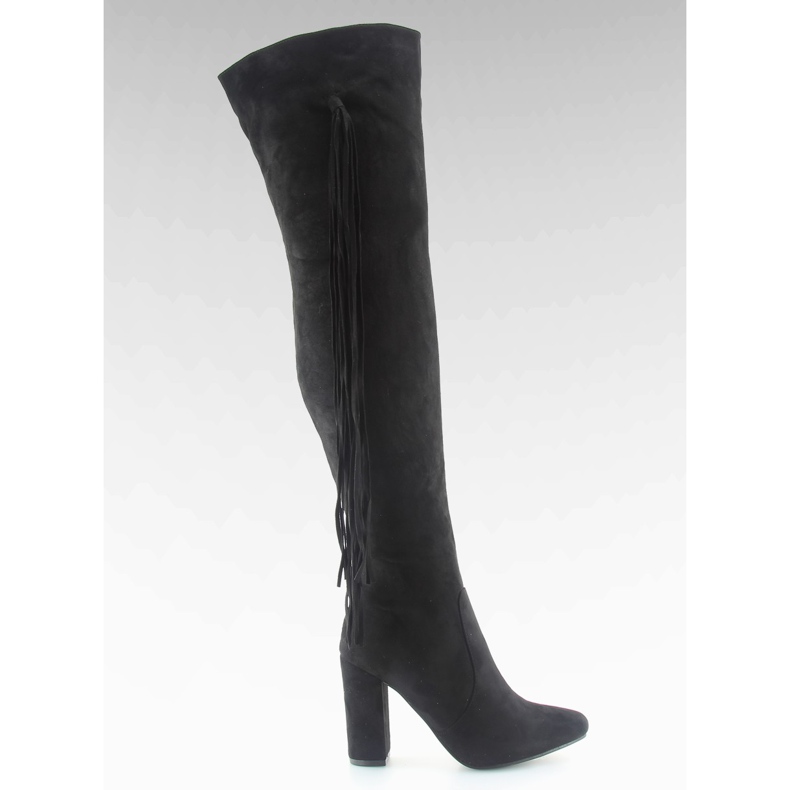 Svarta lår högklackat