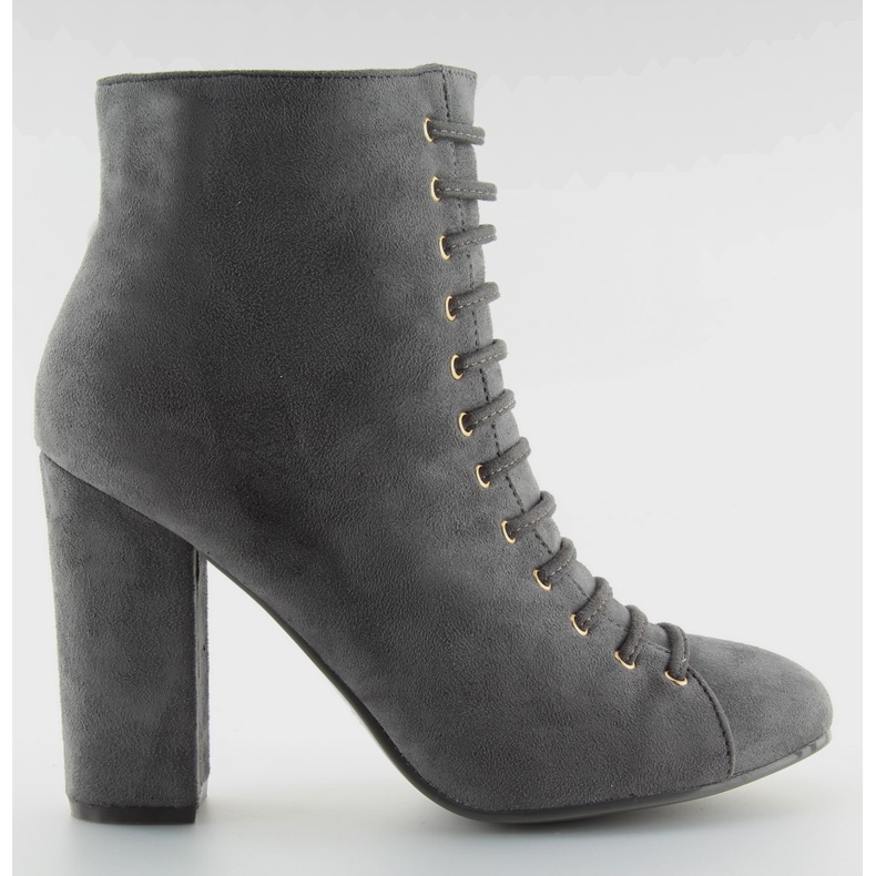 Grå mocka grå stövlar TS03P grå