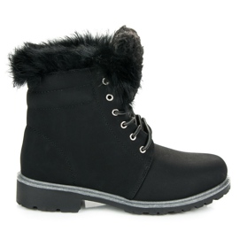 Snörningsfångare Med Päls svart