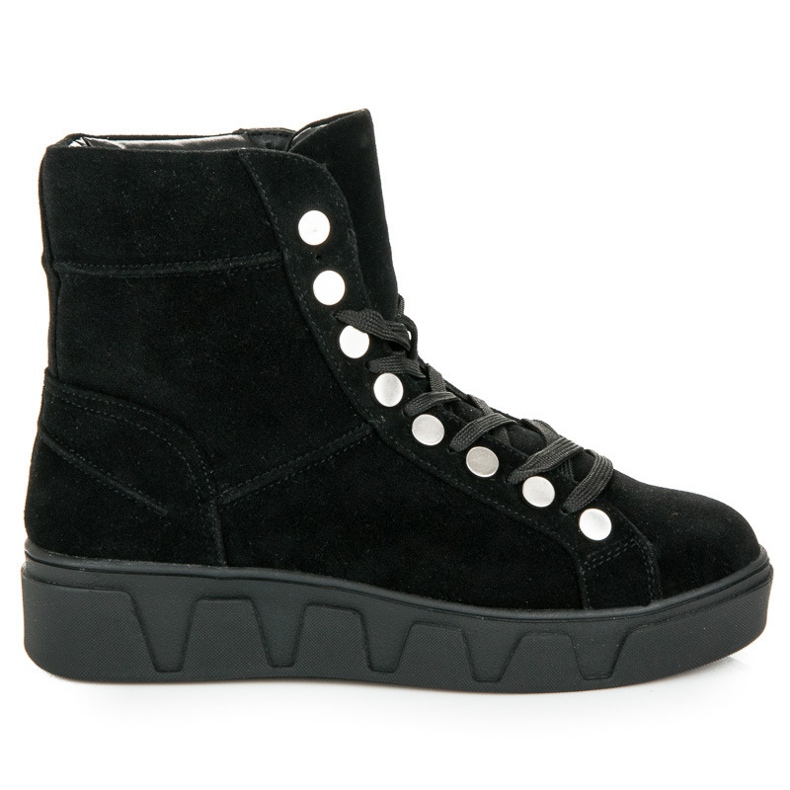 Betler Snörskor på plattformen svart