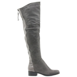 Grå Filippo 379 knästövlar