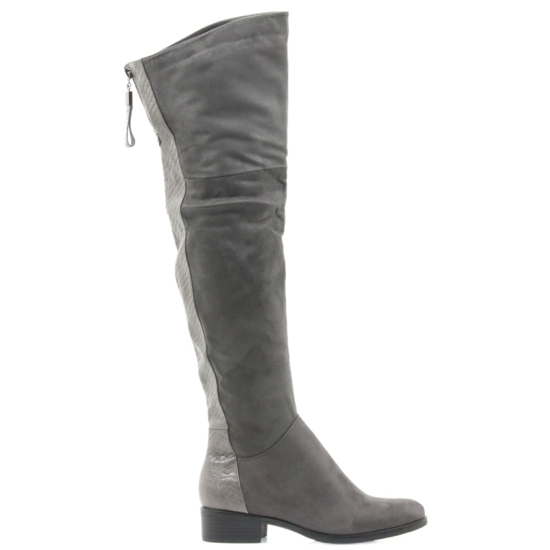 Grå Filippo 379 knästövlar