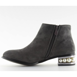 Stövlar Jodhpur stövlar med pärlor grågrå 33