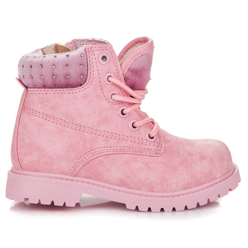 American Club Trappare med kristaller rosa