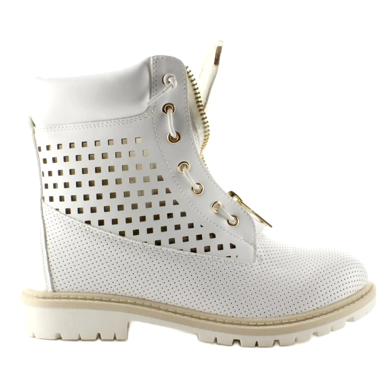 Genombruten balsam, gulddragkedja, vit R103 Vit