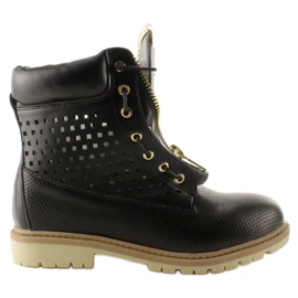 Genombrutna balmanas, gulddragkedja, svart R103 Svart