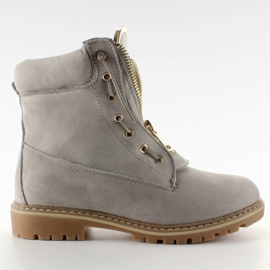 Balmanskor i grå mocka