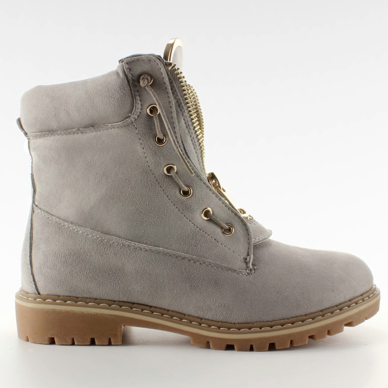 Balmanskor i grå mocka