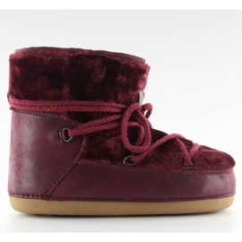 Sovande måne med päls Bordeaux hw9501 Bordeaux röd