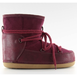 Moon claret snowboots HW9500 bordeaux röd