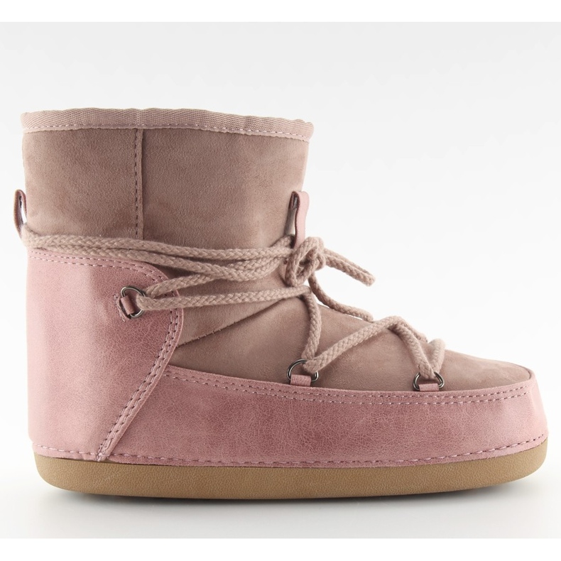 Månrosa snöstövlar HW9500 rosa