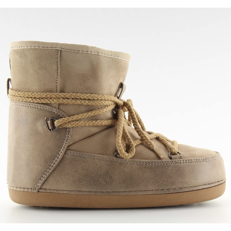 Beige moon snöstövlar HW9500 beige