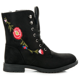 Sport Broderade mockaväskor svart