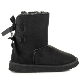 Bello Star Mukluki med rosetter svart