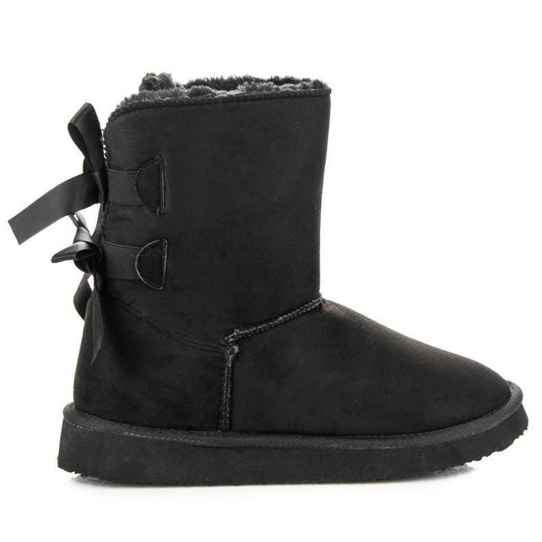 Bello Star Mukluki med rosetter svart