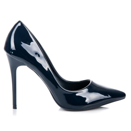 Comer Marinblå lackade klackar