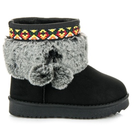 Kylie Snow Boots With Pompoms svart