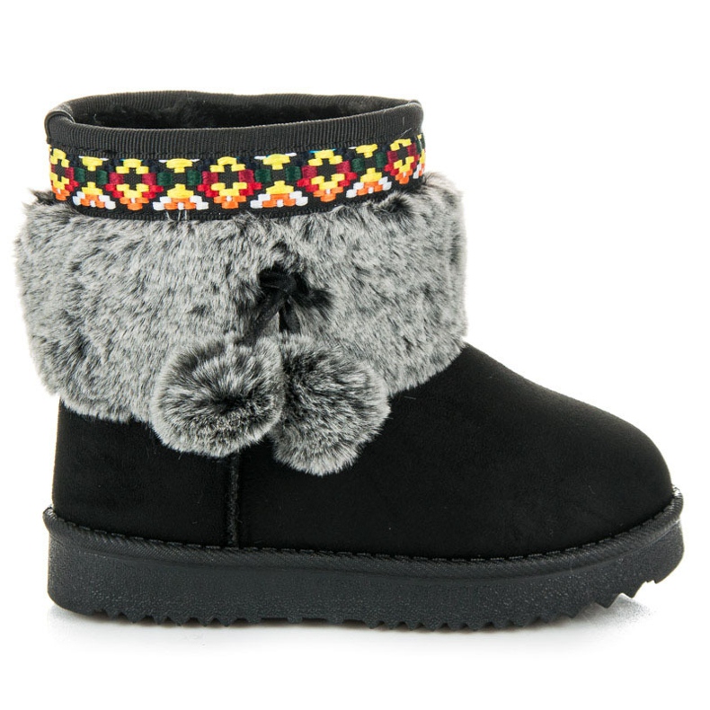 Kylie Snow Boots With Pompoms svart