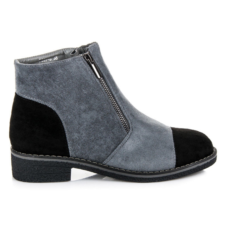 Vices Ankelboots i mocka för hösten grå