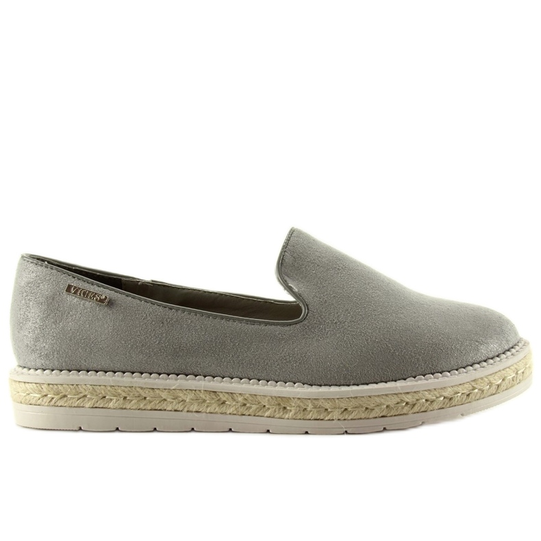 Slipons espadrilles pärla 6081 Grå
