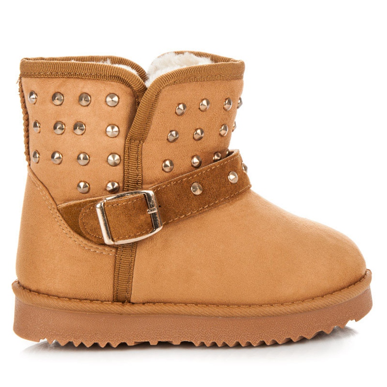 Kylie Snowboots med strass brun