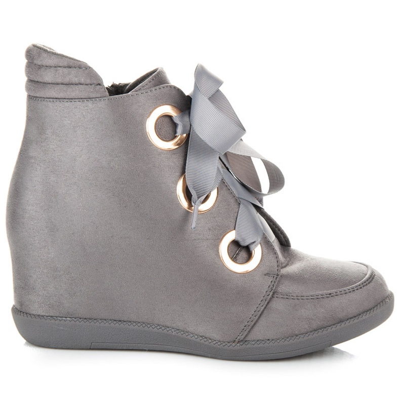 Kylie Ankelkängor med band grå