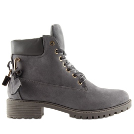 Grå timmerstövlar för dam AT-0623-L Grå